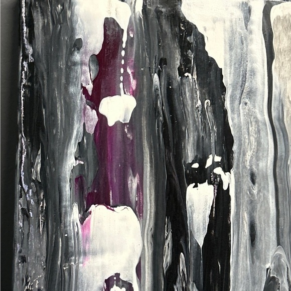 Hand Painted Original Painting Acrylic Canvas 10 X 10 Titled Leather  & Lace‎ - Picture 9 of 14